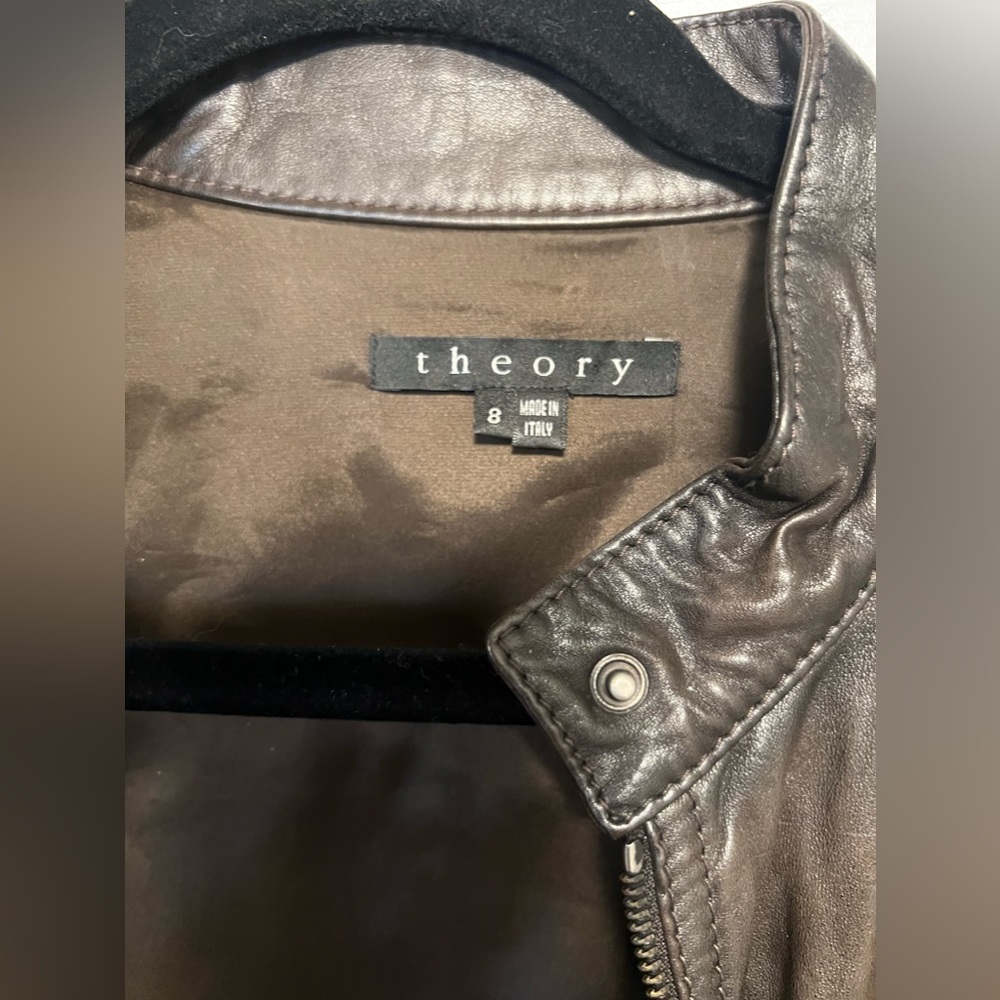 Theory Leather Jacket - image 2